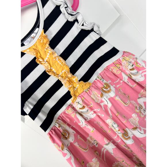 Oopsie Daisy Girls Spirited Carousel Horse A-Line Dress Casual Multicolor SZ 7T - Picture 5 of 10